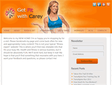 Tablet Screenshot of getfitwithcarey.com